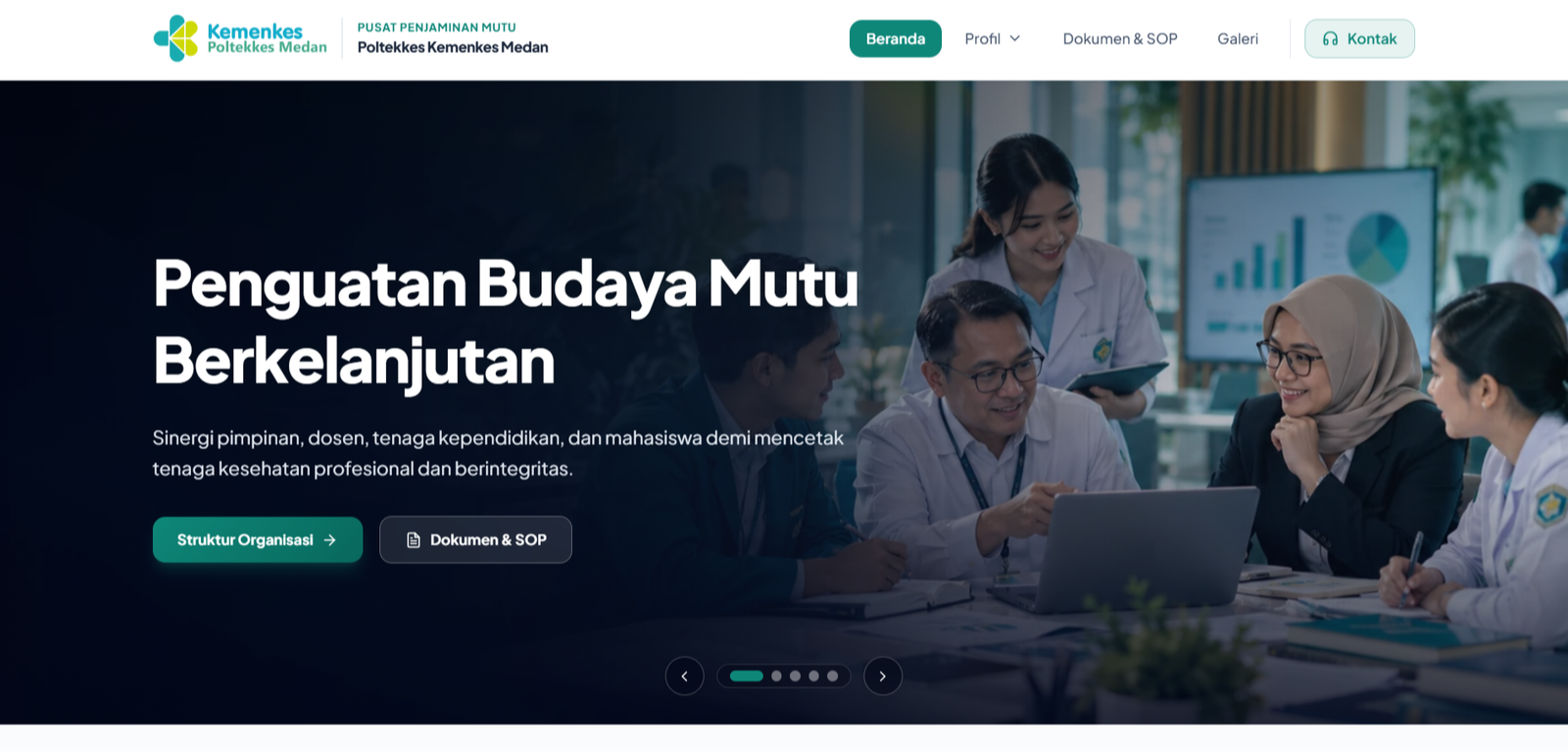 PPM Poltekkes Kemenkes Medan interface screenshot